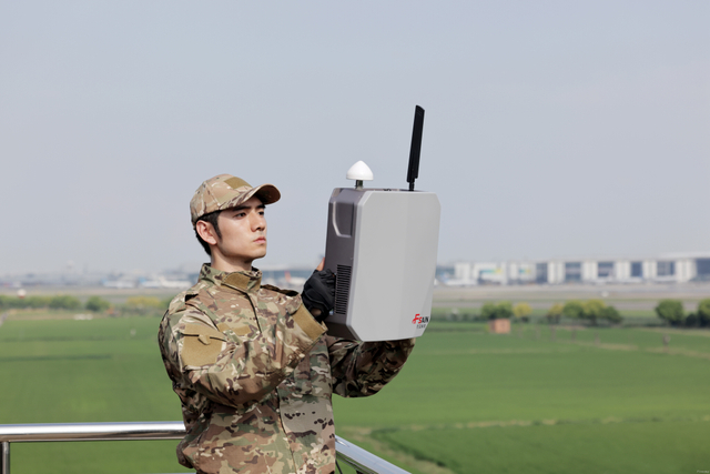 Brouilleur anti-bouclier portatif d'UAV